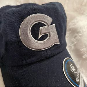 Georgetown Hoyas Embroidered G Baseball Hat Top of the World Navy hat